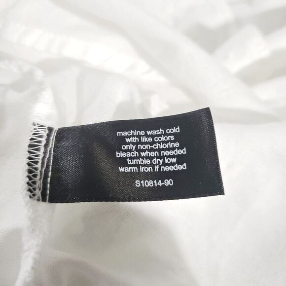 Lane Bryant White 100& Cotton Sleeveless V-neck Swing Top Size  26 - Picture 6 of 7